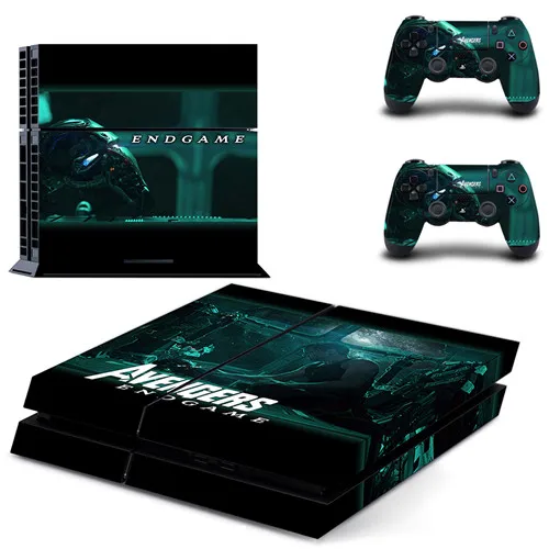 QPTM0323 Мстители эндигра полное покрытие лицевые панели наклейка для PS4 Наклейка для playstation 4 консоль и контроллеры наклейка для PS4 виниловая наклейка - Цвет: QPTM0323