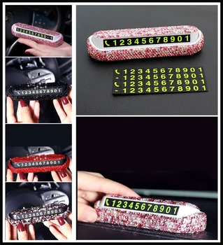 

Car phone number plate universal personality decoration DIY for Renault CLIO 2001 2005 206 MEGANE 2002 1999 kangoo 2008 grano