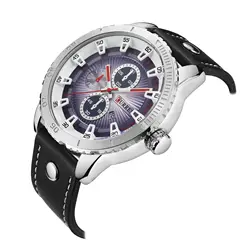CURREN Мужские часы 2019 спортивные часы Zegarki Meskie Роскошные бизнес Дизайн наручные часы из натуральной кожи ремешок кварцевые часы