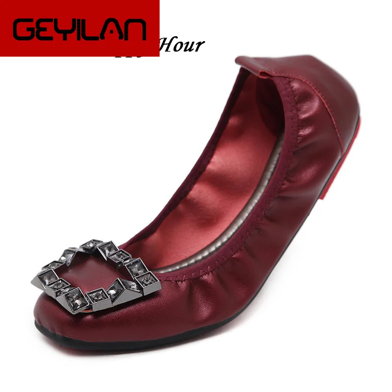 

Fashion Brand Boat Shoes Women Flat Casual Shoes Soft Leather Women's Flats Elegant Office Ladies Footwear Plus Size 10 A065