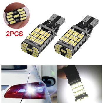 

2Pcs Car LED Decoding Reversing Lamp Taillight T15 4014 45SMD Brake Light OE88
