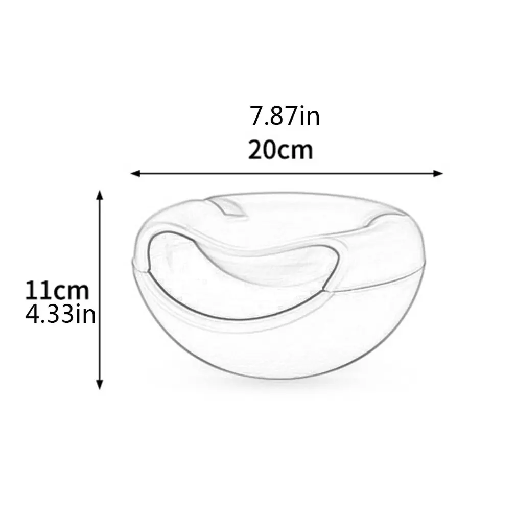 Double Layer Melon Seed Dish Sitting Room Plastic Dry Fruit Basket Lazy Person Takes Melon Seed Ware Dry Fruit Box