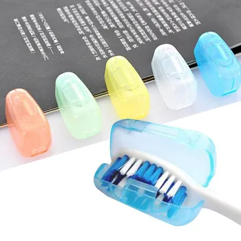 

5Pcs/Set Portable Travel Toothbrush Holder Head Cover Toothbrush Cap Case Bathroom Accessories Toothbrush Protector Multi Color