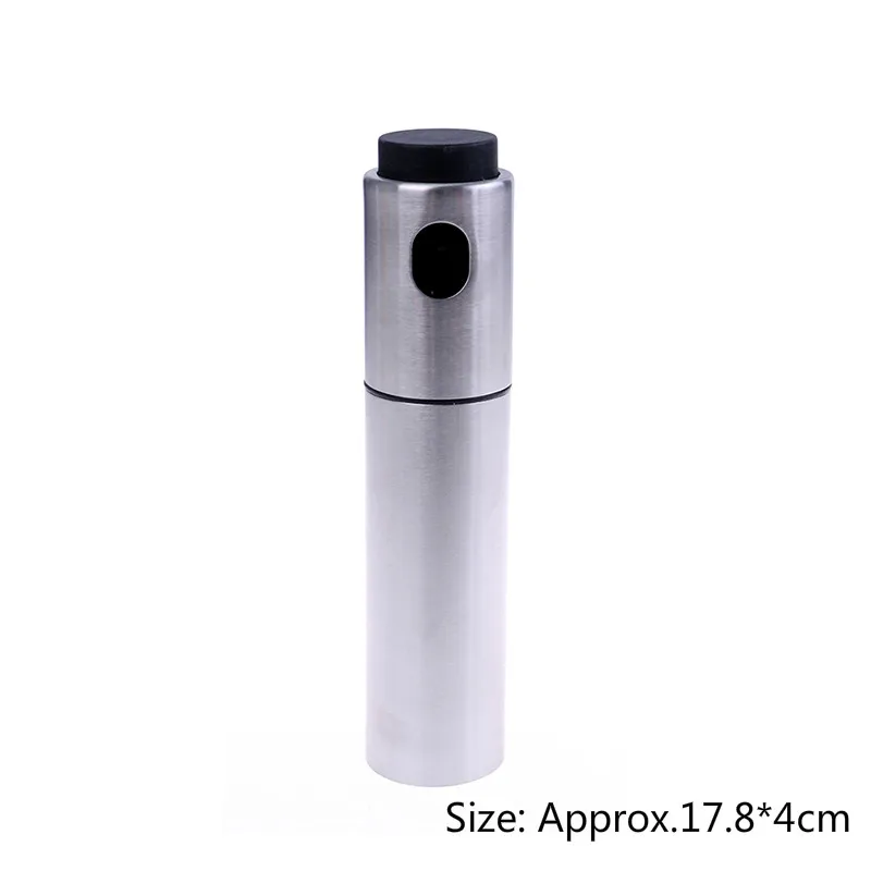 Kitchen Cooking Tool Salad BBQ Cooking Glass Oil sprayer Baking Oil Cook Oil Spray Empty Bottle Vinegar Bottle Oil Dispenser - Цвет: Stainless steel