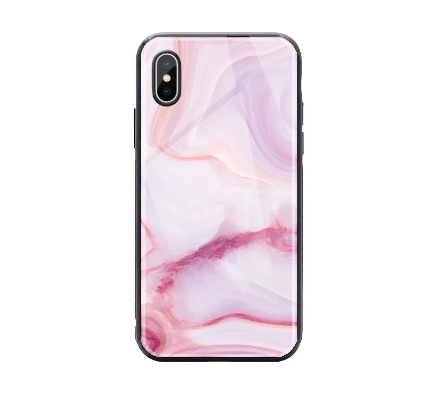Для iPhone 11 Pro Max i8 i8 Plus i7 i7 Plus i6 i6s Plus Ins Модный чехол из закаленного стекла гранит IMD Coque для iPhone 11 Pro