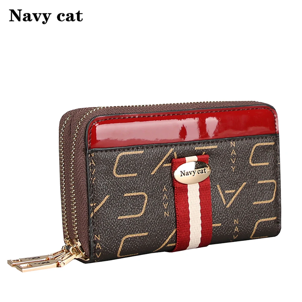 

Navy Cat Wallet Female Fashion Brand 2019 New Arrival Short Wallet Women Coin Purses Holder Small Zipper Wallet