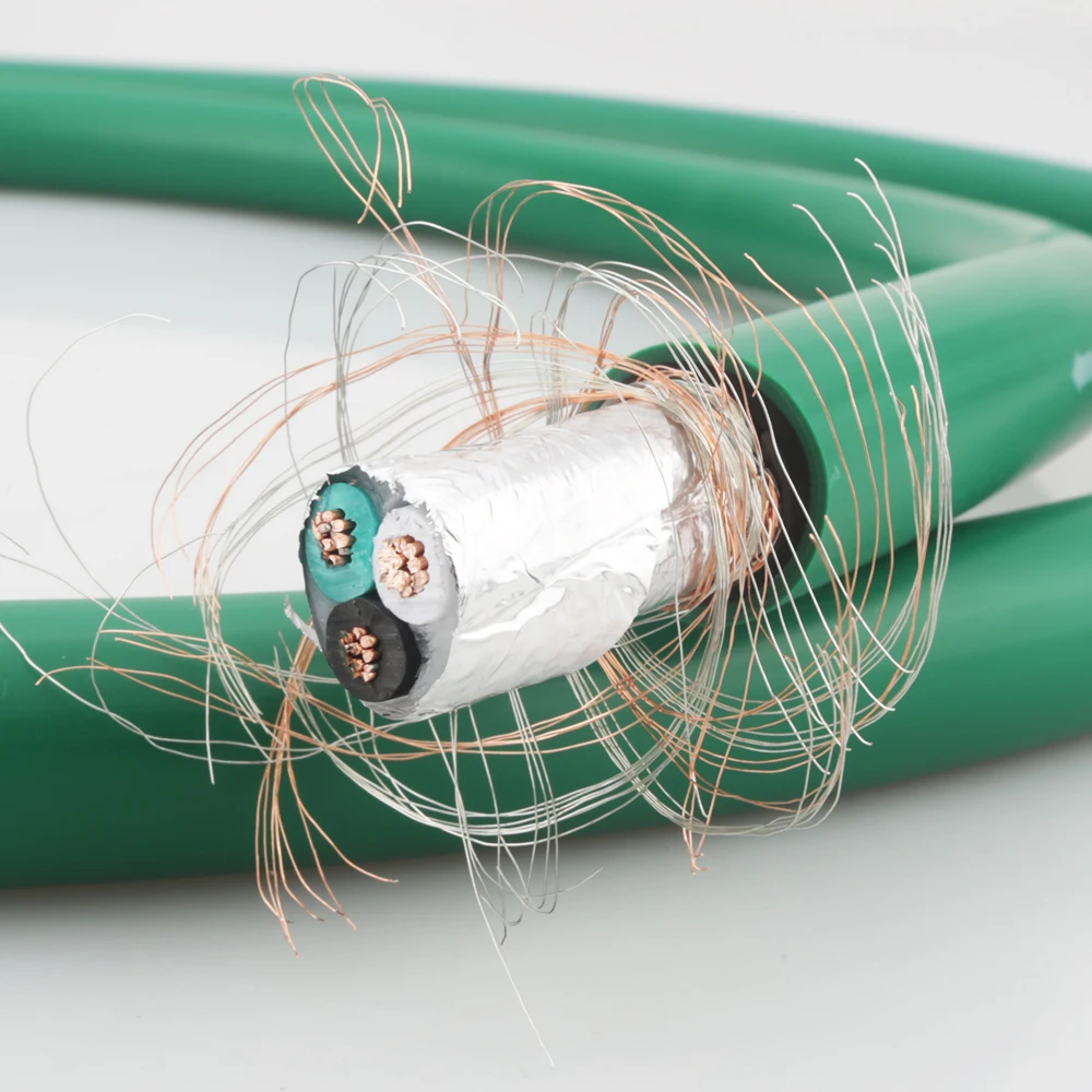 HI-End 2328 5N Silver plated pure copper AC power cable hifi power core for DIY audio power cable per meter cable HIFI AUDIO