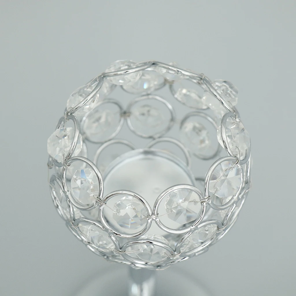 Wedding Party Crystal Candelabra Candle Holder Centerpiece Dining Decoration