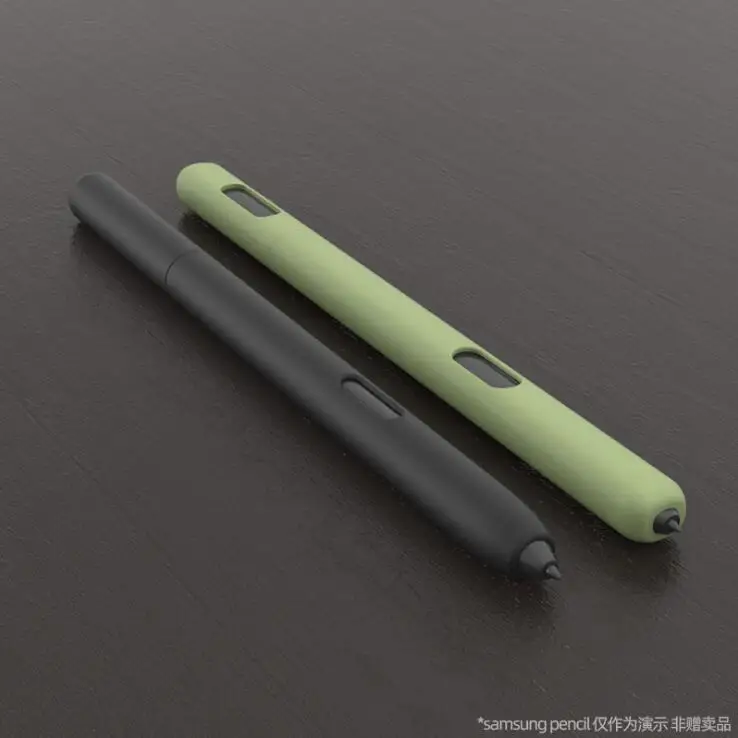 Capa de Lápis de Silicone Antiderrapante Bolsa de Caneta Proteção Manga Samsung Galaxy Tab s6 Lite P610 P615 s7 s8 s9 S6lite - Imagem 2