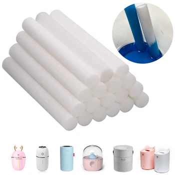 

10PCS 8mm * 195mm Air Humidifier Cotton Swabs Filter Sticks Aroma Essential Oil Diffuser Replace Absorbent Sponge Core Rod