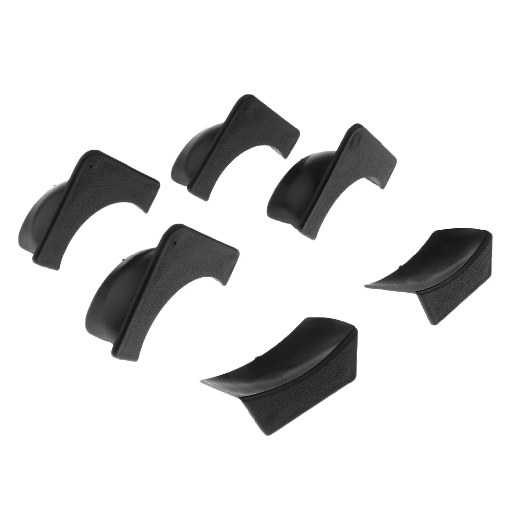 Set of 6 Plastic Replacement Pool Table Pocket Liners - 4 Corner & 2 Side