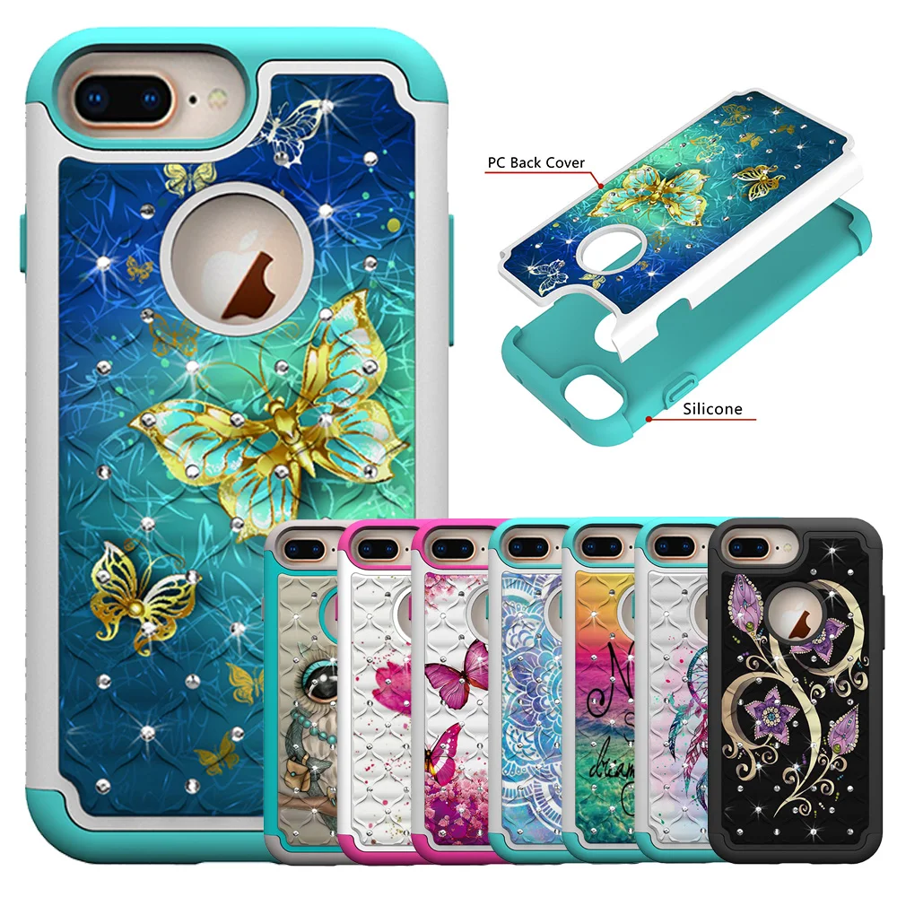 Чехол 2 в 1 из ТПУ для iphone 11 11promax X XR Xsmax 6s 6plus 7plus 8plus|Бамперы| |