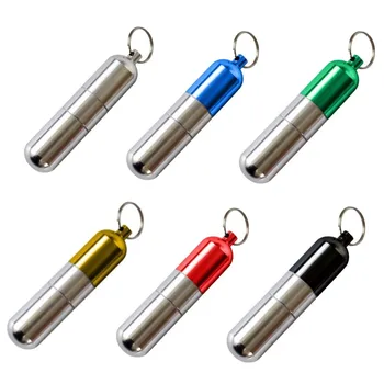 

Portable Mini Aluminum Alloy Pill Case Multi-function Cigarette Toothpicks Capsule Storage Boxes Medicine Bottles 6 Colors