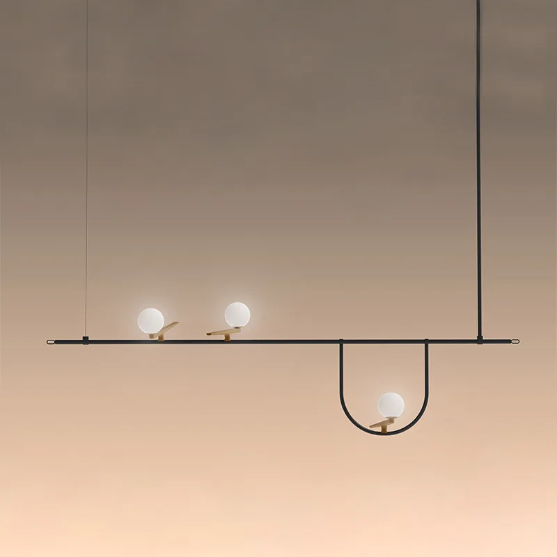 

modern deco chambre glass Home Decoration E27 Light Fixture bedroom luminaria pendente