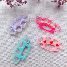 50pcs Kawaii Flatback Resin Knuckle Shape For Necklace Keychain Pendant DIY Making Accessories
