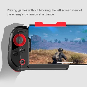 

Bluetooth Mobile Game Controller Space-saving Game Console Lightweight Wireless Gamepad for PUBG iOS Android Phone