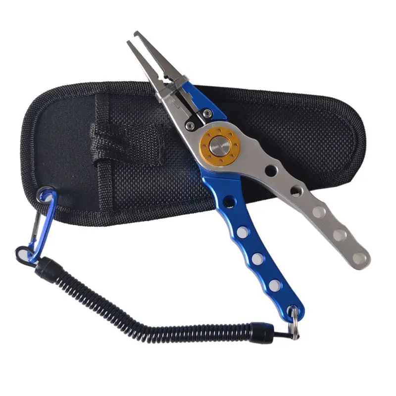 

Multi-function Stainless Steel Pliers Scissors Fishing Line Cutter Hook Remove Equipment Fishing Accessory
