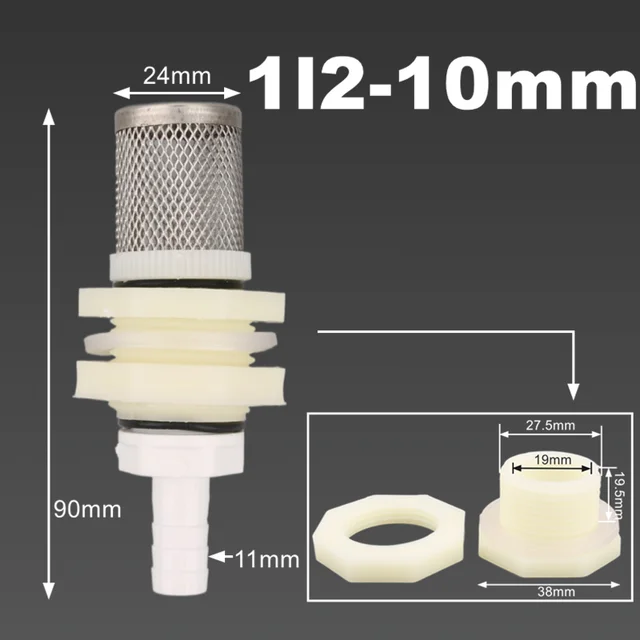 1Pc 8/10/12/16 Mm -Es Víztartály Csatlakozó Szűrővel Akvárium Haltartály -Adapter Kert Öntözővízszűrő - Image 4