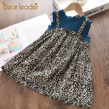 

Bear Leader Girls Flowers Dress 2020 New Fashion Summer Kids Sleeveless Vest Dress Girl Floral Casual Vestidos Toddler Clothing