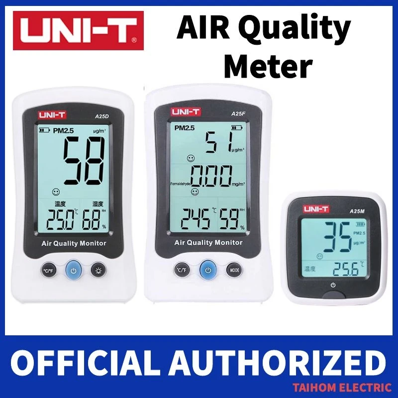 

Uni-t Air Quality Monitor PM2.5 Meter Gas HCHO Fomaldehyde Detector(Only A25F) Temperature & Humidity Mearsurement Tool