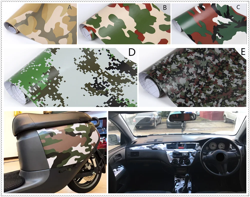 Car shape motorcycle personality camouflage film color desert sticker for Nissan NV200 Nuvu NV2500 Forum Denki 350Z Zaroot