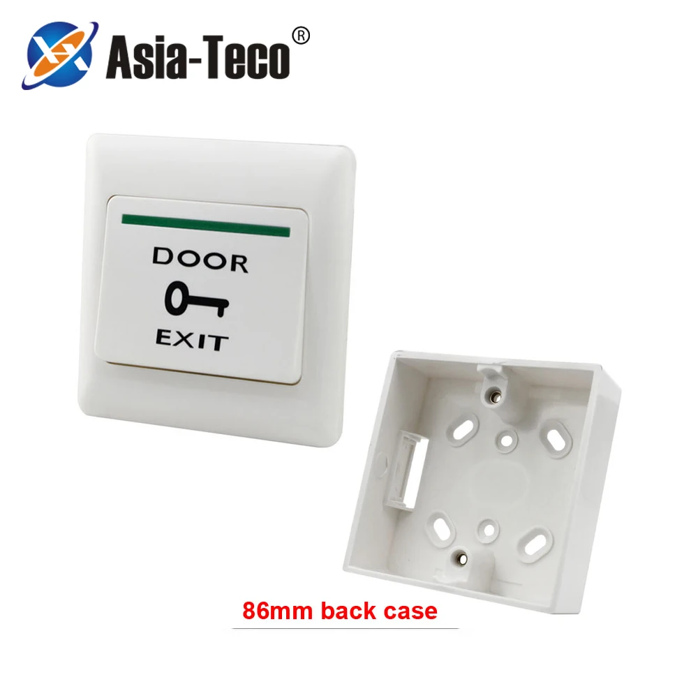 

Door Exit Button Release Push Switch for Electronic Door Lock NO COM lock Sensor Switche access push with 86mm back case