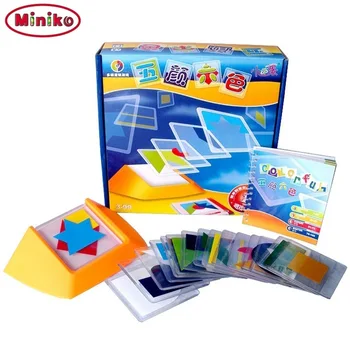 

Montessori 100 Challenge Color Code Puzzle Games Tangram Jigsaw Board Children Kids Develop Logic Spatial Reasoning Skills Toy