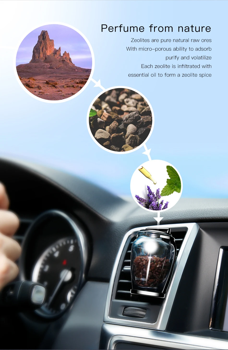 Baseus освежитель воздуха для автомобиля, автомобильный освежитель воздуха на выходе, освежитель воздуха, ароматерапия в автомобиле, цеолит, освежитель воздуха, твердый парфюм