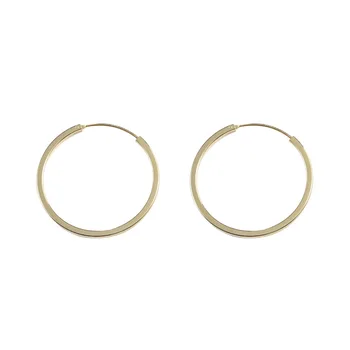 

Harlig sterling silver S925 hoop earrings gold color and silver color allergy free fashion jewelry several size are available