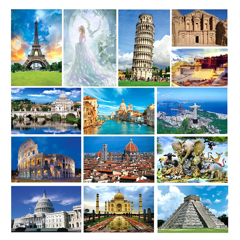 

75*50cm 1000 Pieces Puzzle DIY Paper Jigsaw Beautiful Bay scenery Decompression Puzzle Kids Educational Toy Home Decor