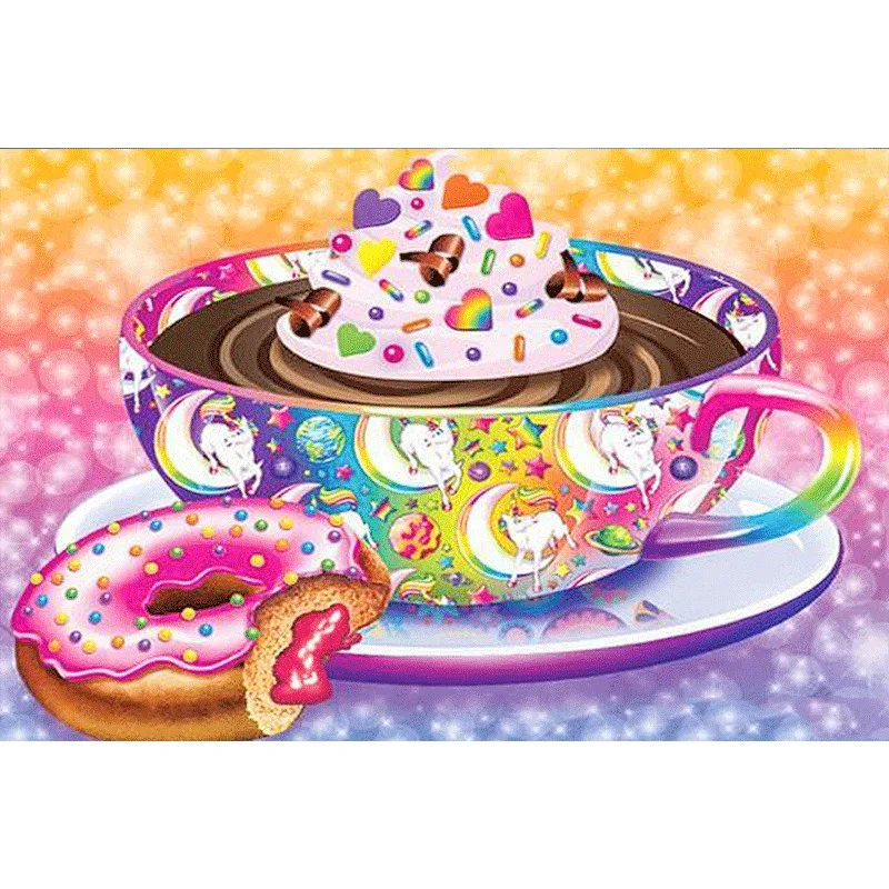 

DIY Diamond Painting 5D Coffee Cake Resin Full of Crystals Amazon Wish AliExpress Cross Border Large Amount Favorably