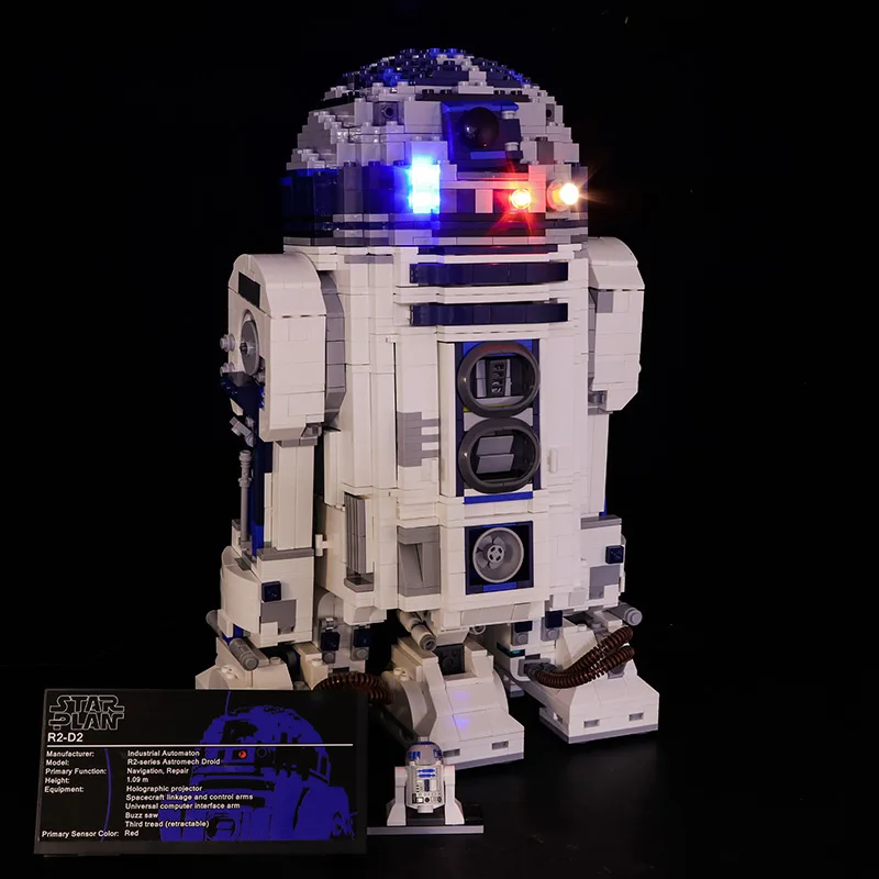 05043 Звездные войны космос из печати R2-D2 набор роботов модель строительные блоки 2127 шт Кирпичи Игрушки совместимы с Bela 10225