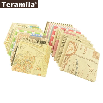 

Teramila Cotton Linen Fabric10 pcs/lot 20x20cm Telas Tissus Canvas Fabric DIY Sewing Home Cushion Curtain Patches Quilts Cloth