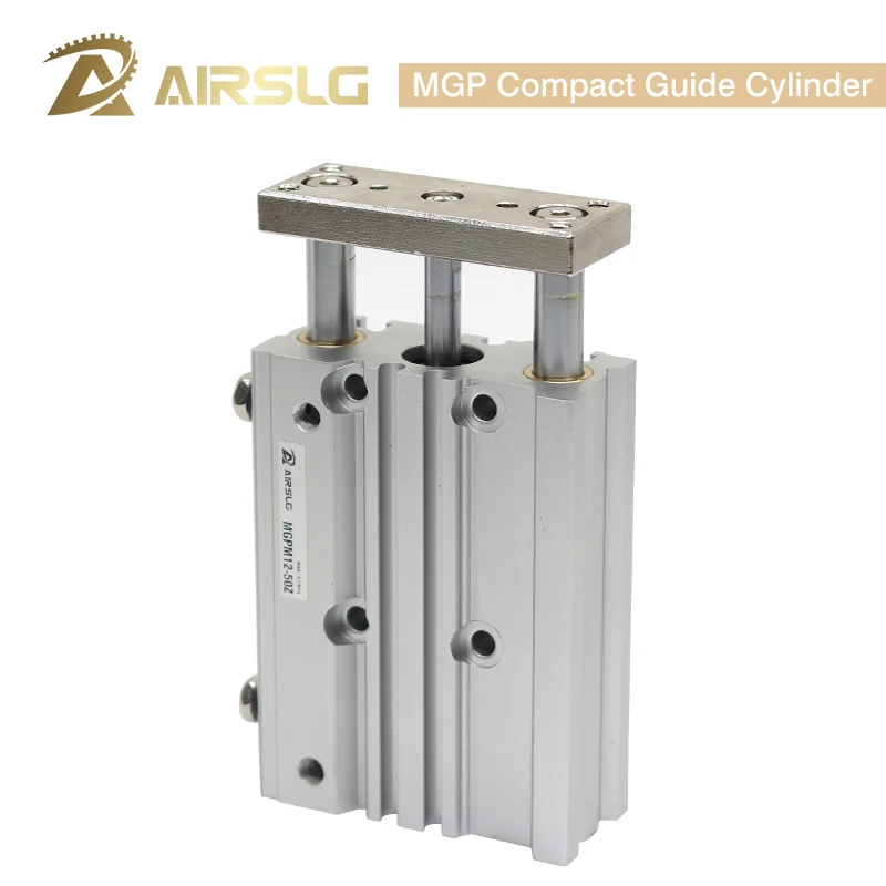 

Compact guide cylinder Thin Three axis air pneumatic cylinder with guide rod MGPM bore 12 16mm stroke 10-150mm MGPL12 16