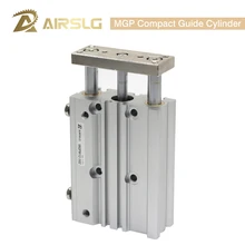 Compact guide cylinder Thin Three axis air pneumatic cylinder with guide rod MGPM bore 12 16mm stroke 10-150mm MGPL12 16 Compact guide cylinder Thin Three axis air pneumatic cylinder with guide rod MGPM bore 12 16mm stroke 10-150mm MGPL12 16