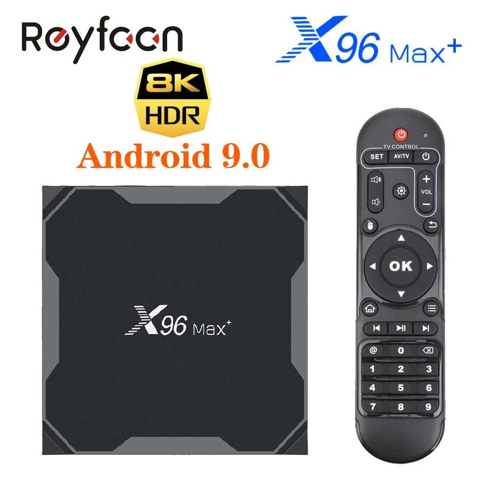 X96 MAX Plus 8K Android 9 0 TV Box Amlogic S905X3 четырехъядерный двойной Wifi H.265 4K Поддержка Youtube Netflix
