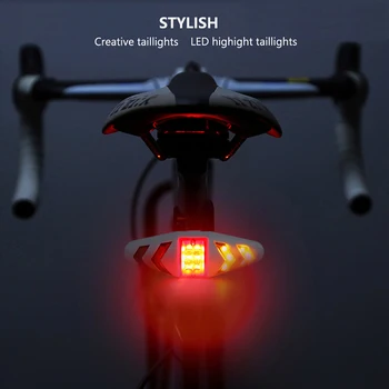 

Bicycle Rear Light Wireless Remote Control Rechargeable LED Bike Rear Light Bicycle Turn Signal Taillight Cycling Accessories 8