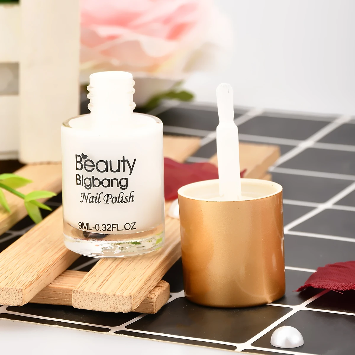 Günstige BeautyBigBang 6 flaschen Nagel Polnischen Set Druck Lack Lack für Nagel Kunst Stanzen Platte Zubehör Polish Set