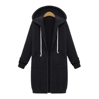 

Women's Jacket Long Coat Spring 2020 Casual Plus Size Autumn Hooded Jacket Female Sweater Ladies Cardigan Size 5xl Coats