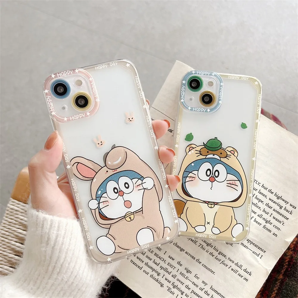 Cute Cartoon Civet Cat Rabbit Pattern Custodia Per Telefono Per Iphone 15Pro Xs Xr 14 13Promax 12 12Promax 11 14Pro 14Promax Custodie Cover