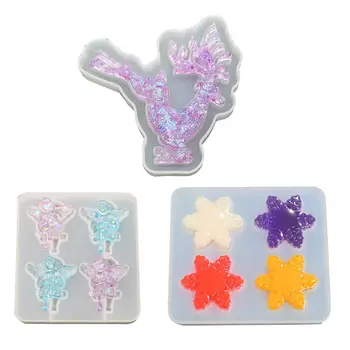 

Mold Cartoon Christmas Deer Snowflake Angel Shape Silicone Mold For Resin DIY