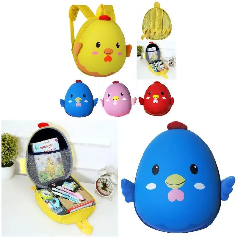 

Hot Sale Children Kids Cartoon Chick Backpack Zipper Waterproof for School Kindergarten