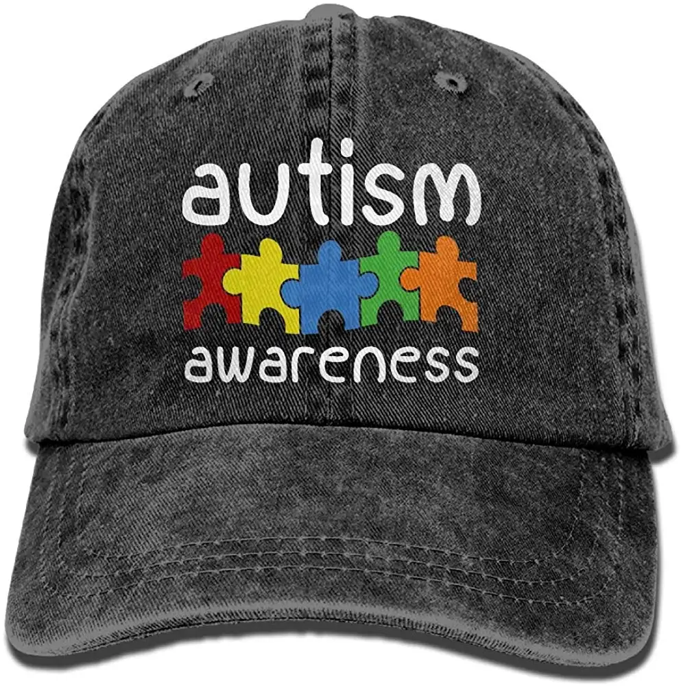 Autism Awareness-1 унисекс бейсболка хлопок деним Регулируемая охотничья Кепка для мужчин и женщин