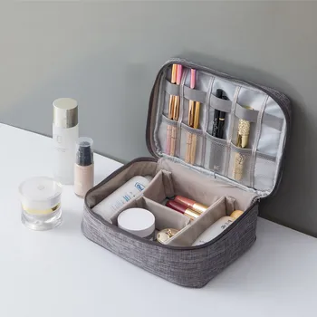 

Travel Makeup Wash Storage Bag Lipstick Lotion Waterproof Cosmetics Organizer Digital Charging Line Collect Pouch Case Accessori