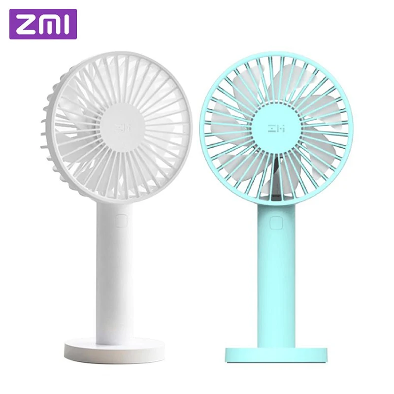Xiaomi ZMI Portable Handheld Fan USB Rechargeable Small Desktop Mini 2600mAh Three-speed Adjustable Wind Speed Outdoor | Электроника
