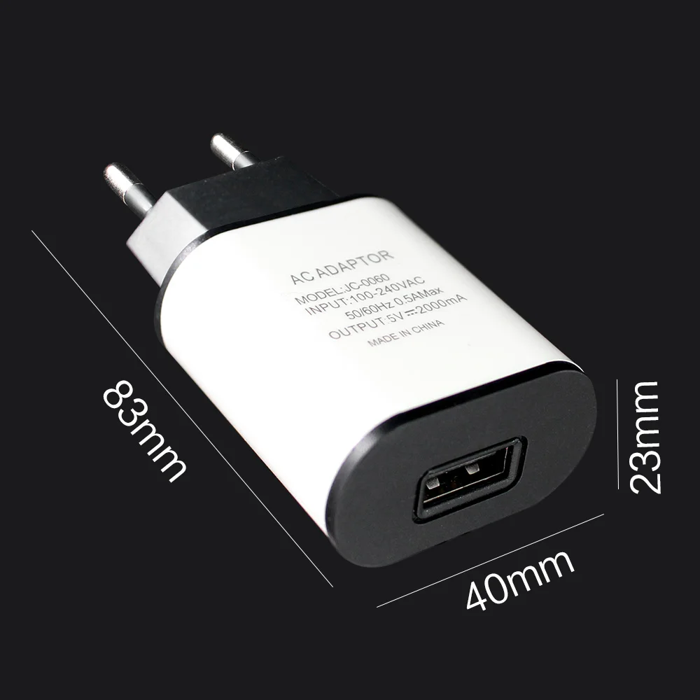 Power Adapter Supply USB Charger For Mobile Phone 5V 2A EU Transformer 220V 5V