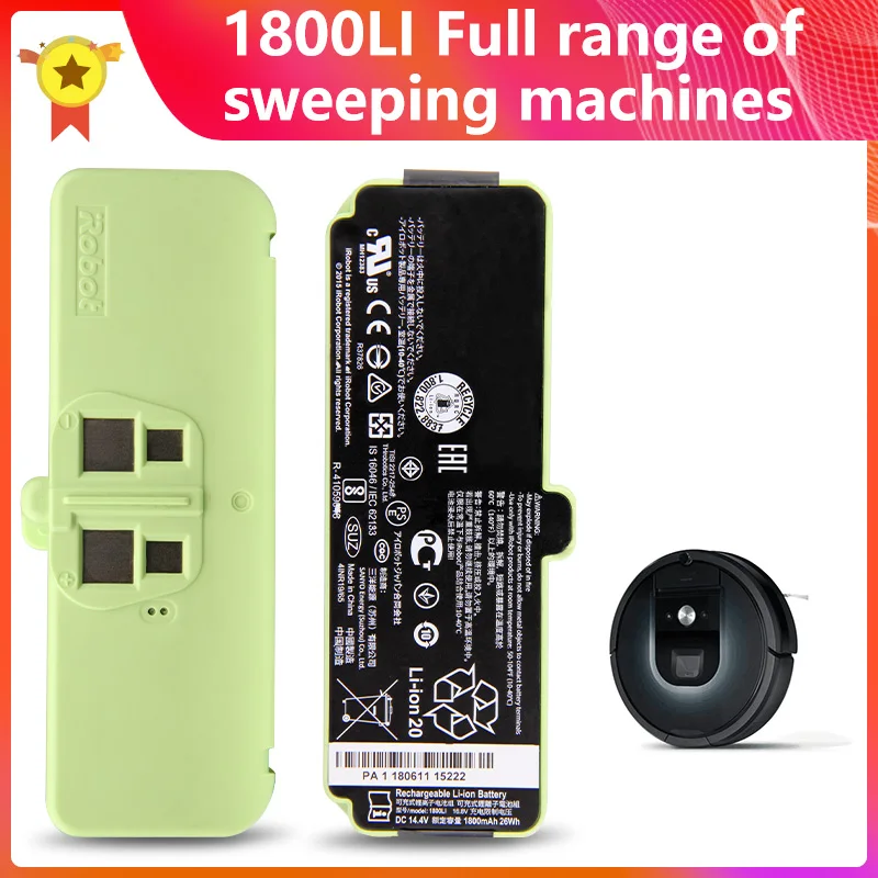 Оригинальная сменная батарея 1800LI 2130LI для IRobot Roomba 595 650 980 655 690 780 805 860 880 890 960 760 770 1800