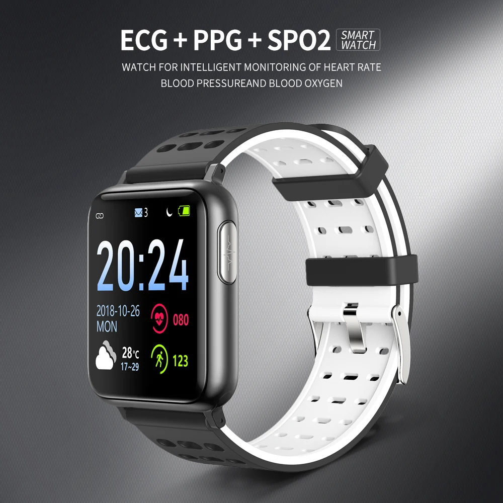 

V5 New ECG + PPG Smart Watch Men IP67 Waterproof Sport Watch Heart Rate Monitor Blood Pressure Oxygen Women Smartwatch