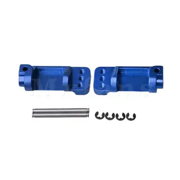 

Mxfans2 Pcs RC1:10 Alloy C-Hub Carrier Upgrades for TRXXAS SLASH 2WD Dark Blue