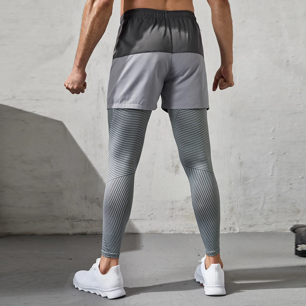 Men Joggers Running Track Pants Basketball Gym Jogging Workout Fitness High Waist Striped Sport Athlete Joger Tights Leggings